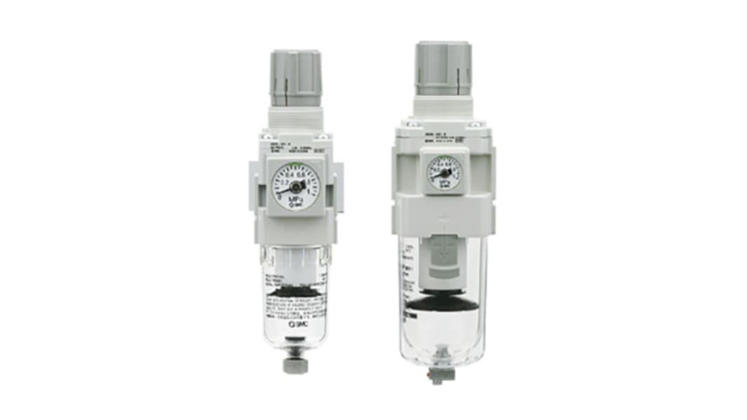 SMC AW40 5μm Filterregler Automatik, Anschluss G1/2, 0.1MPa bis 10 bar