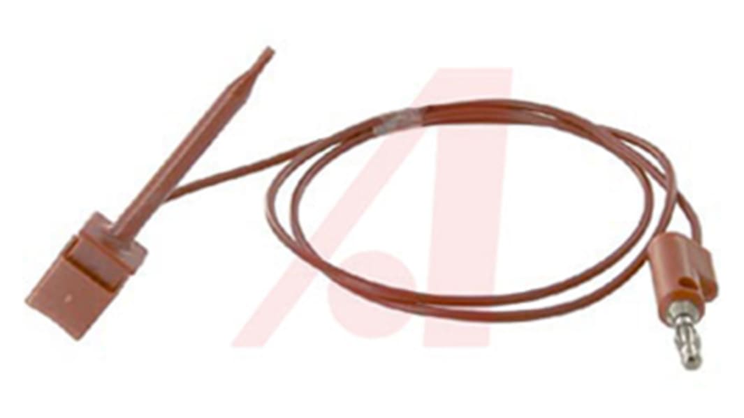 Mueller Electric Test lead, 5A, 300V, Red, 0.9m Lead Length