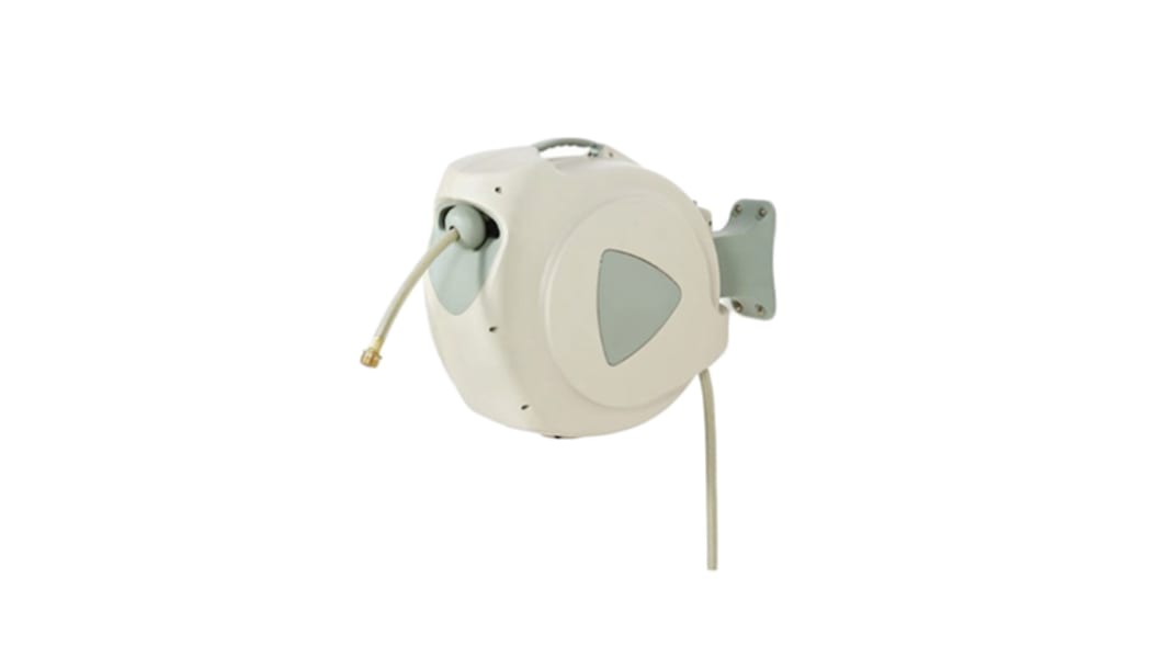 RS PRO 12mm 494mm Hose Reel 10 bar 20m Length, Wall Mounting