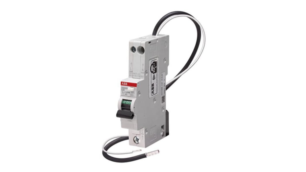ABB RCBO, 25A Current Rating, 1P+N Poles, 30mA Trip Sensitivity, Type B, System Pro M Compact Range