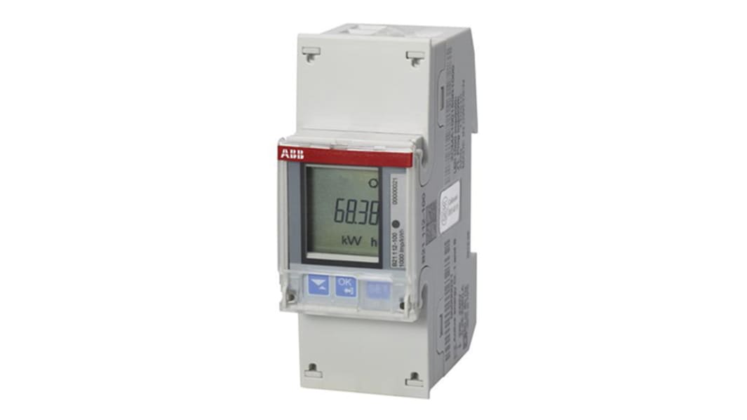 ABB 1 Phase LCD Energy Meter, Type Transformer Connected