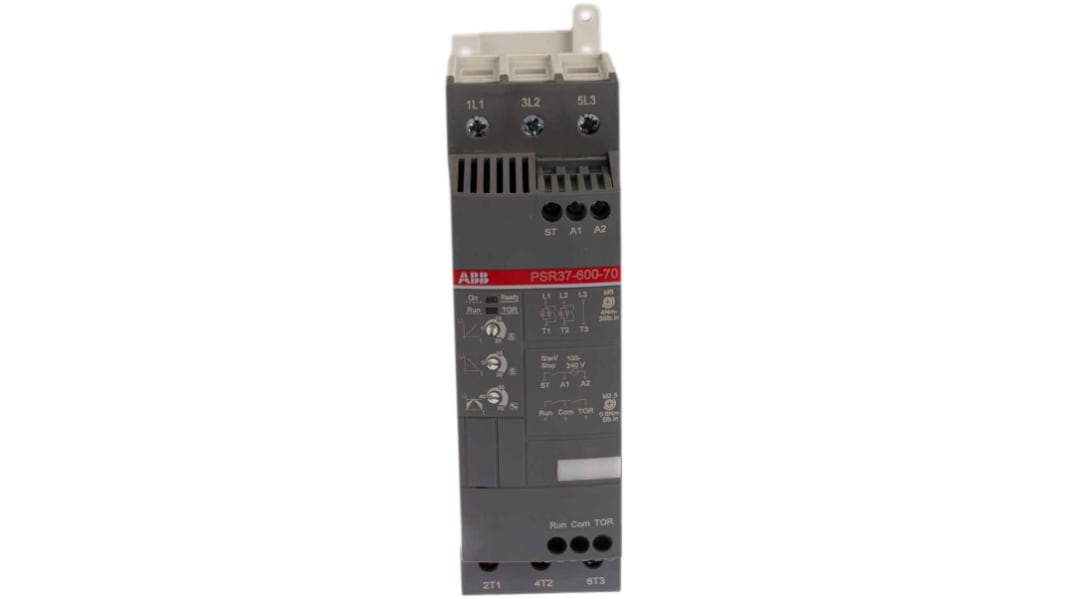 Démarreur progressif progressif, triphasé ABB PSR, 18,5 kW 600 V c.a. 37 A