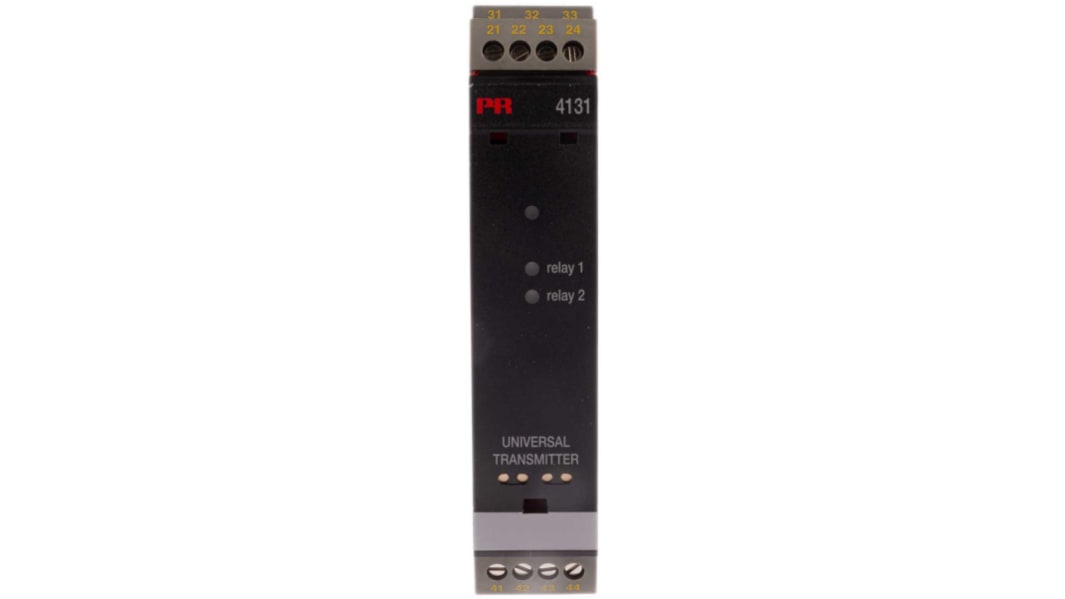 PR Electronics 4100 Series Universal Transmitter, Universal Input, Relay Output, 19.2 → 300 V dc, 21.6 →