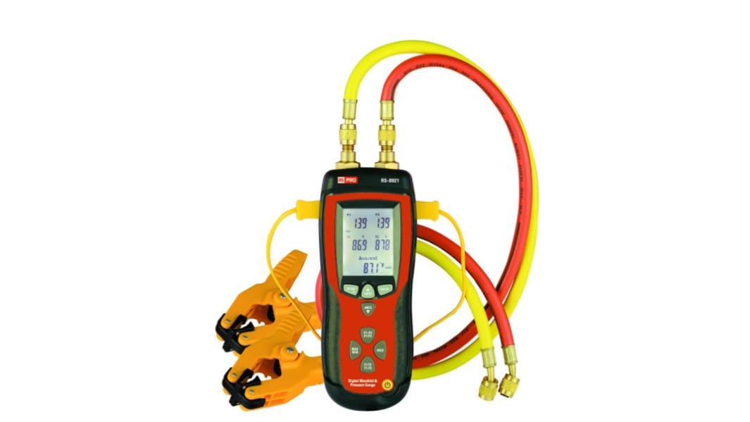 RS PRO Manometer, Max Pressure Measurement 500psi