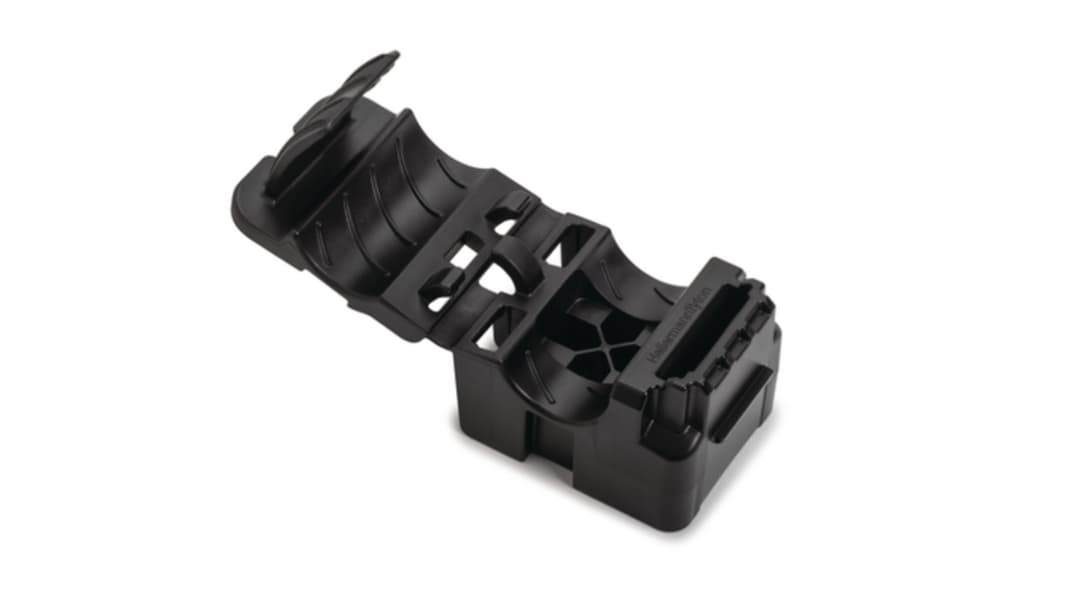 HellermannTyton Black Nylon Clip, 19.56mm Max. Bundle