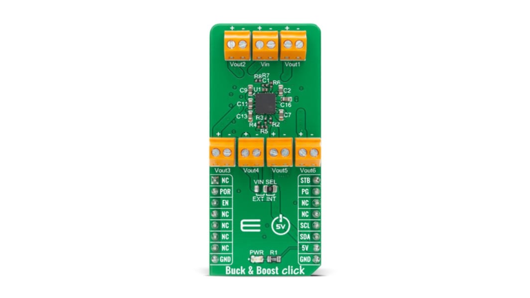Brand-Rex 電源,モーター / ロボティクス開発ツール, 開発ボード, バック-ブーストコンバータ, MIKROE-4354