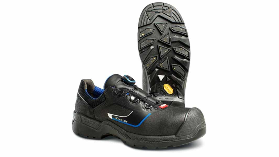 Jalas 1338 Unisex Black, Blue Composite Toe Capped Safety Shoes, UK 2, EU 35