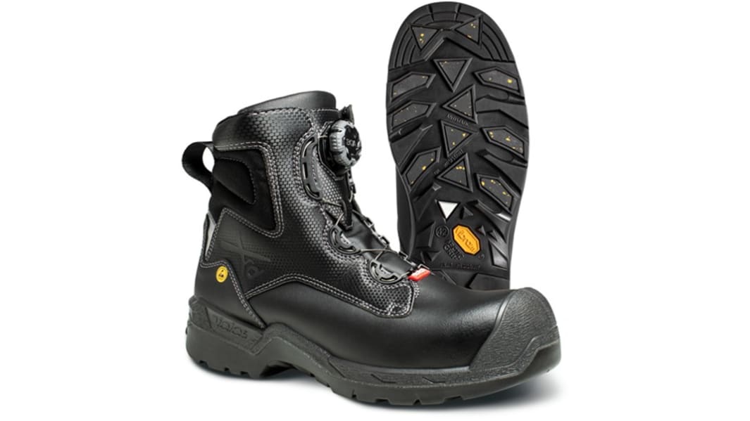 Jalas 1358 Unisex Black, Grey Composite Toe Capped Safety Shoes, UK 13, EU 48