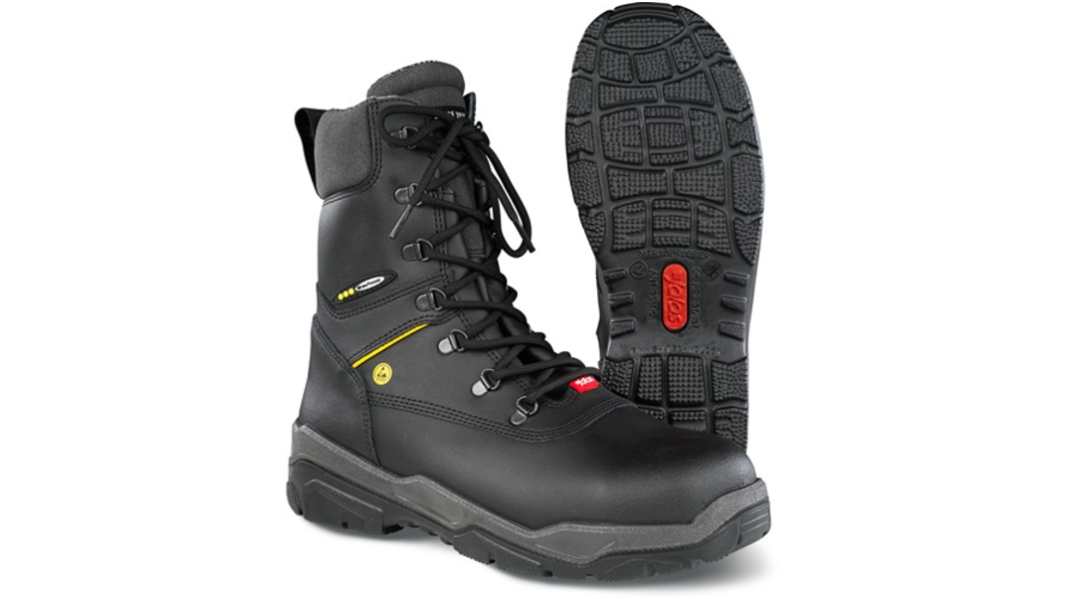 Jalas 1870 Unisex Black, Grey, Yellow Aluminium Toe Capped Safety Shoes, UK 8, EU 42
