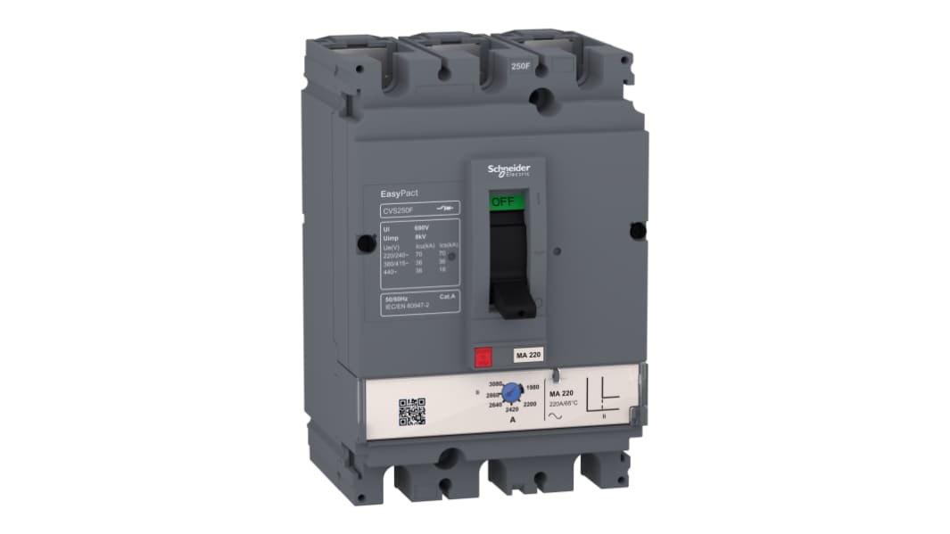 Schneider Electric EasyPact Electronic Circuit Breaker 50A, Plug In