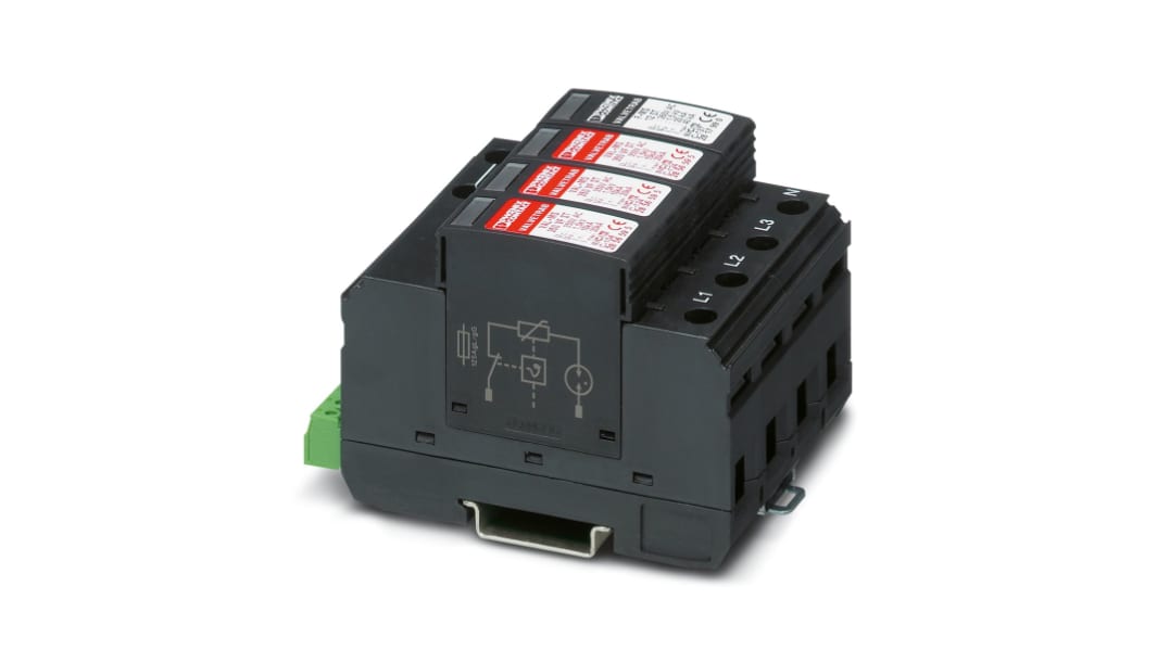 Phoenix Contact 1 Phase Surge Arrester, DIN Rail Mount