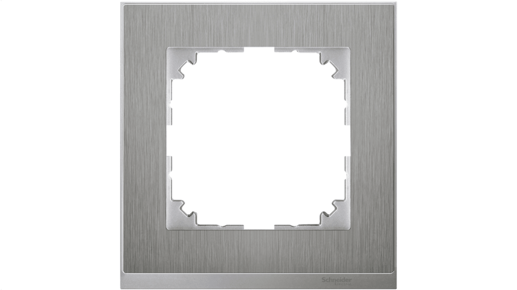 Schneider Electric Stainless Steel 1 Gang Cover
