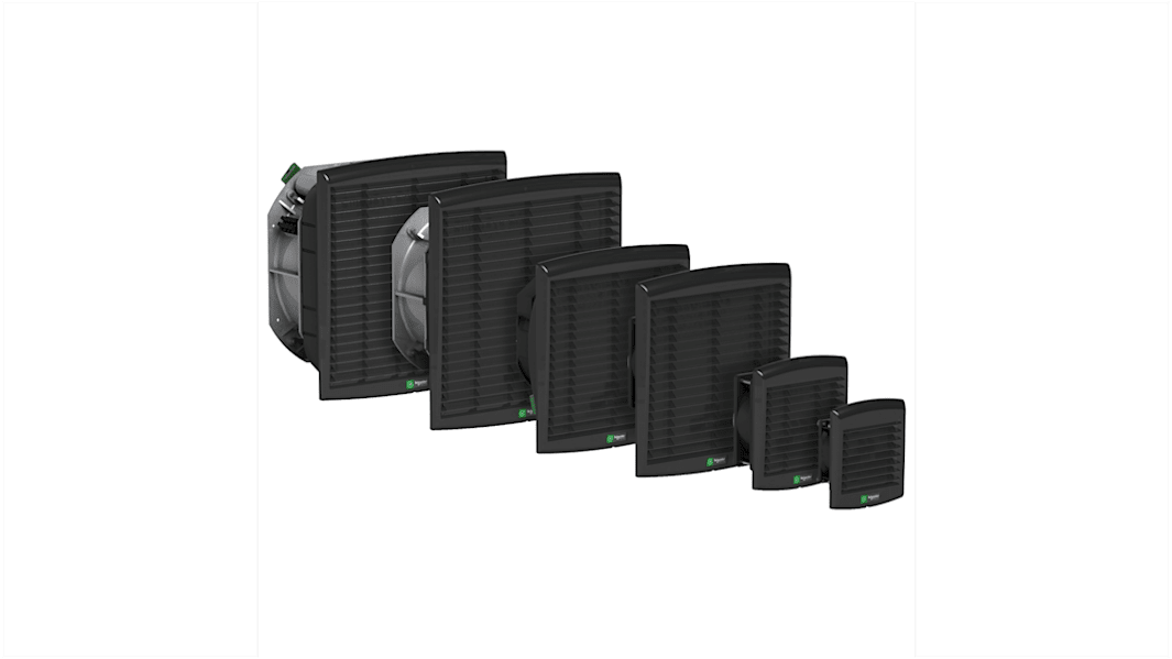 Schneider Electric ClimaSys CV Series Filter Fan, 175 → 253 V, ac Operation, 85m³/h Filtered, IP54, 170 x 150mm