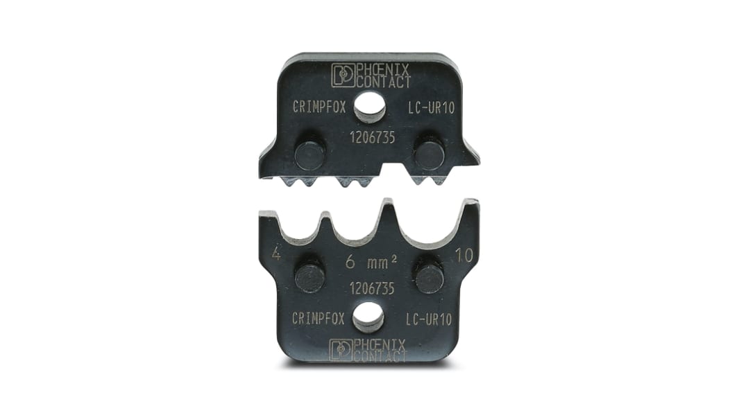 Phoenix Contact, CRIMPFOX LC Crimp Tool Die, Tubular Cable Lug, Wire size 4 → 10mm², Coaxial Type Cable Lug