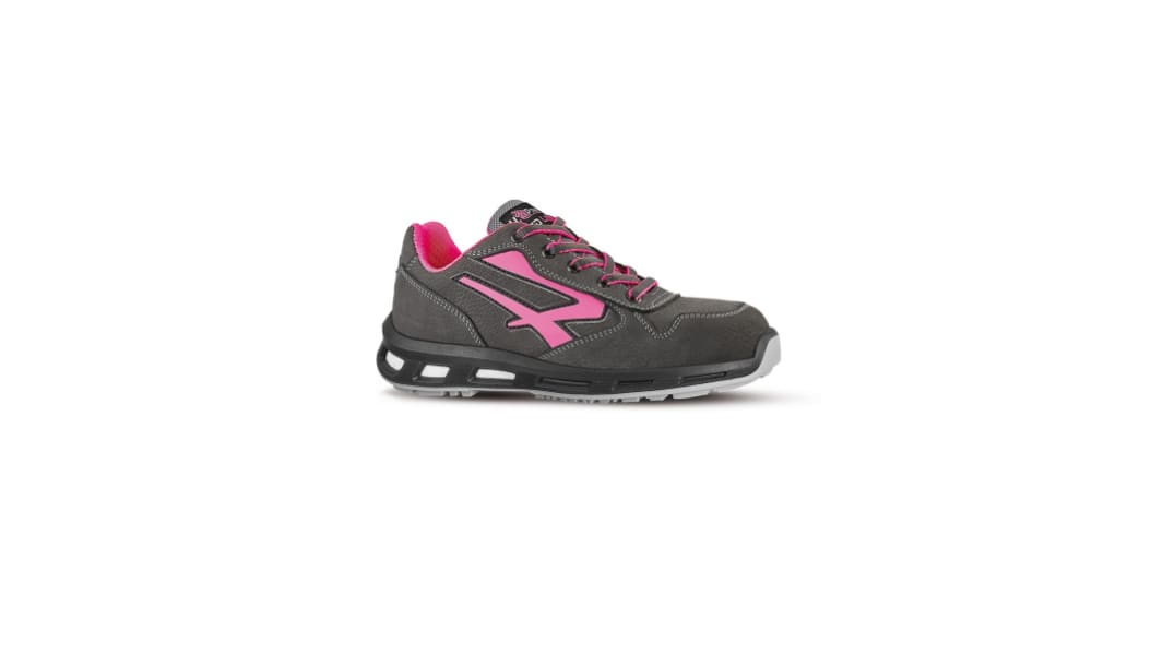 Zapatos de seguridad Unisex UPower de color Negro/rosa, talla 36