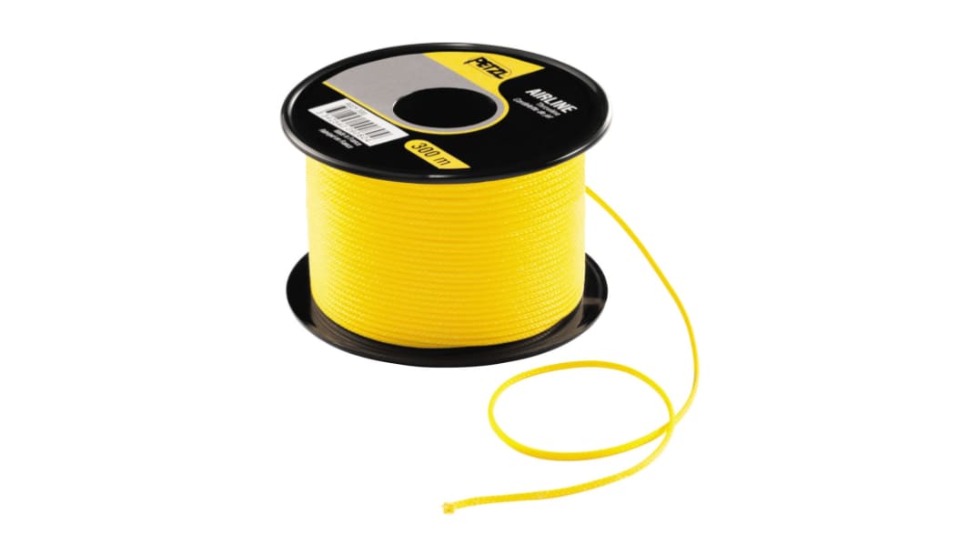 Corde de sécurité, 60m Petzl en Dyneema, Jaune