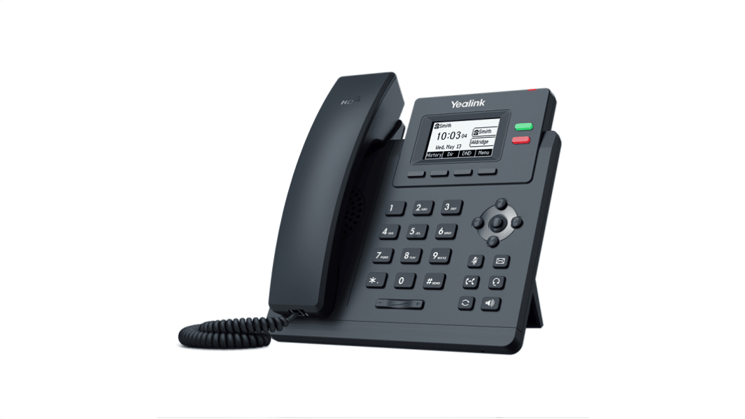 Yealink 1301039 Telefon Mit Kabel, Wandmontage LCD Anzeige