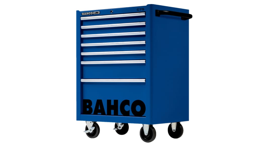 Bahco 7 Shelf Trolley, 956 x 501 x 763mm, 30kg Load