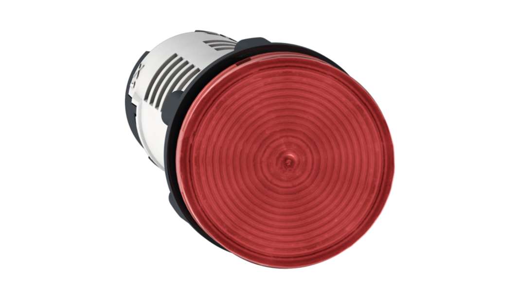 Schneider Electric, Harmony XB7, Panel Mount Red LED Pilot Light Head, 22mm Cutout, IP20, IP65, Round, 24V