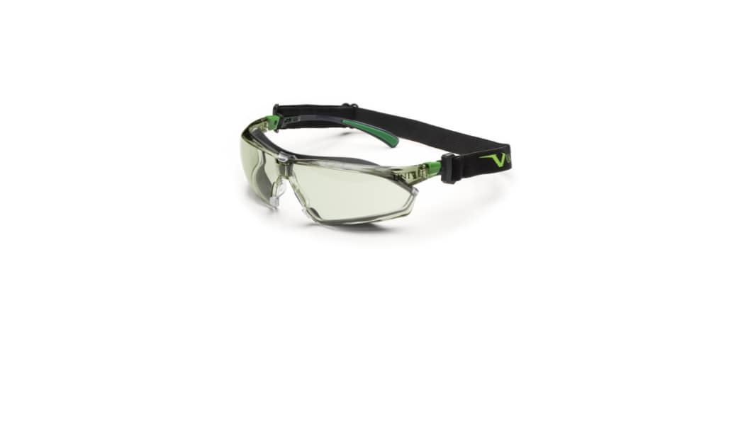 Univet 506U PC IN/OUT Anti-Mist UV Safety Glasses, Grey Polycarbonate Lens