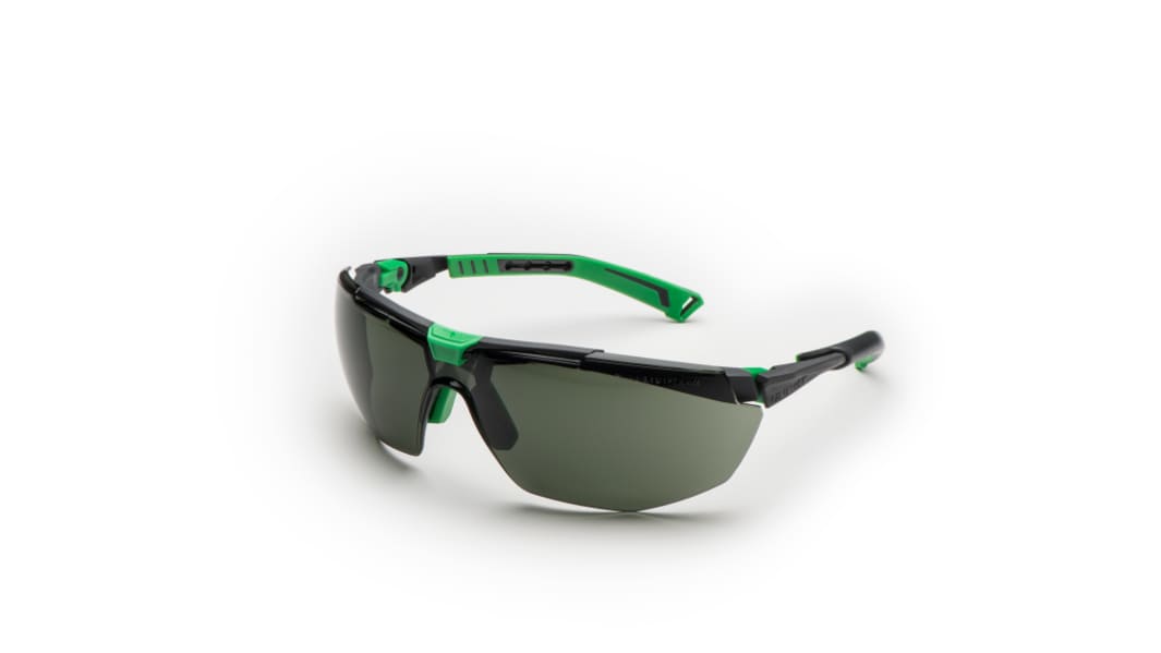 Univet 5X1 Anti-Mist UV Safety Glasses, Grey Polycarbonate Lens