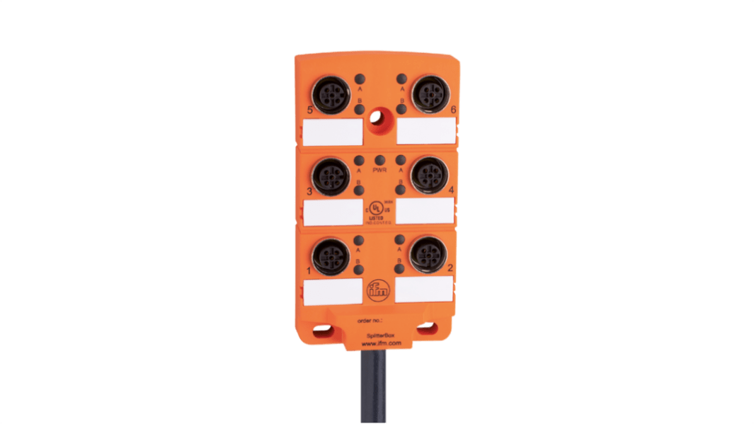 Répartiteur pour capteurs/actionneurs ifm electronic série EBC, 6 ports , M12