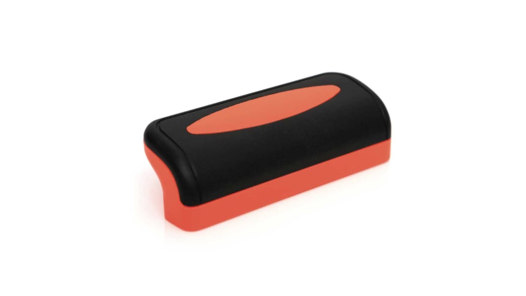 RS PRO Matt Black, Orange Nylon Handle 35mm Height, 40mm Width, 116mm Length