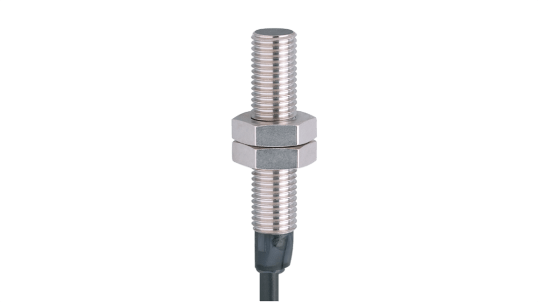ifm electronic Inductive Threaded Barrel Proximity Sensor, M8, 2 mm Detection, PNP/NPN NO, 10 → 55 V dc
