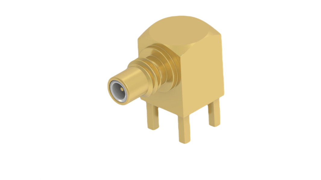 TE Connectivity 2477168 Series, Jack PCB Mount SMC Connector, Solder Termination, Right Angled Body