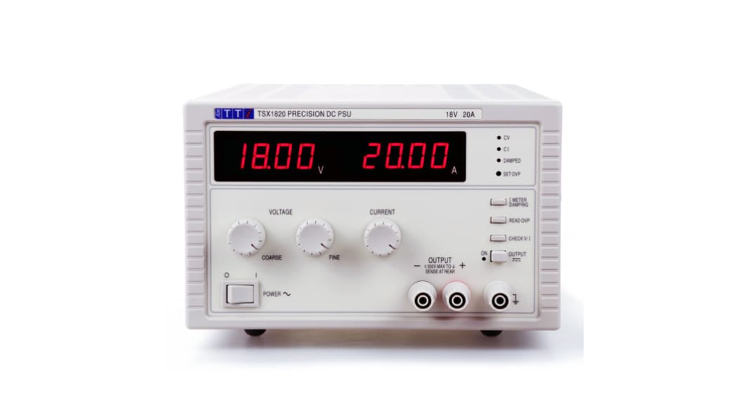 Alimentation de laboratoire, 0 → 18V, 0 → 20A, 1 sortie 360W