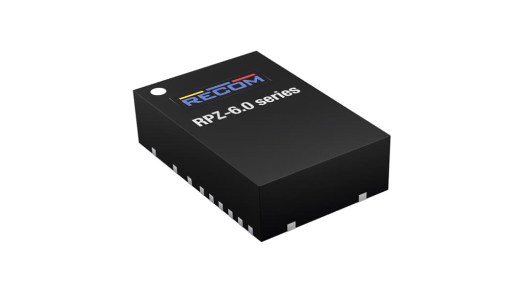 Recom Switching Regulator, Chassis Mount, 0.6 - 6.65V dc Output Voltage, 2.27 - 7V dc Input Voltage, 6A Output Current,