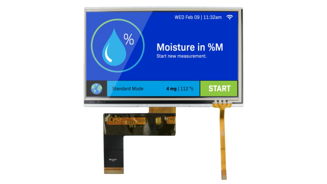 NEWHAVEN DISPLAY INTERNATIONAL NHD-7.0-800480AF-ASXP-T IPS TFT TFT LCD Display / Touch Screen, 7in, 800 x 480pixels