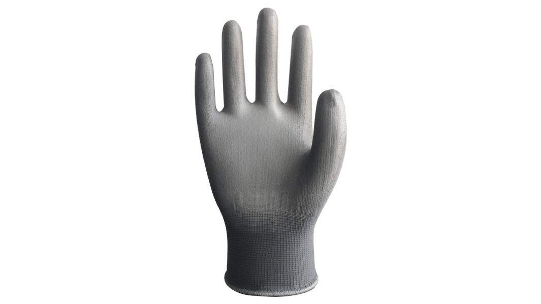 Wonder Grip OP-1300G OPTY Grey Nylon General Purpose General Handling Gloves, Size 11, XXL, Polyurethane Coating