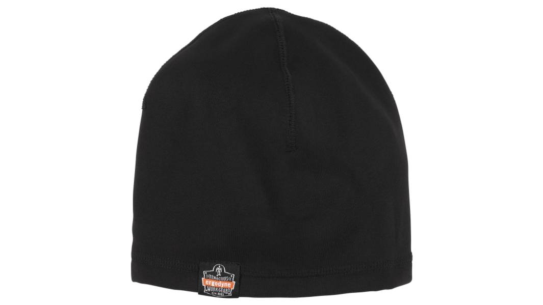 Ergodyne Polyester, Spandex Black Hard Hat LinerHard Hat