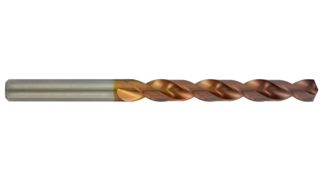 Tivoly 1145411 Series High Speed Steel Twist Drill Bit for Cast Iron, Steel, 8.7mm Diameter, 125 mm Overall