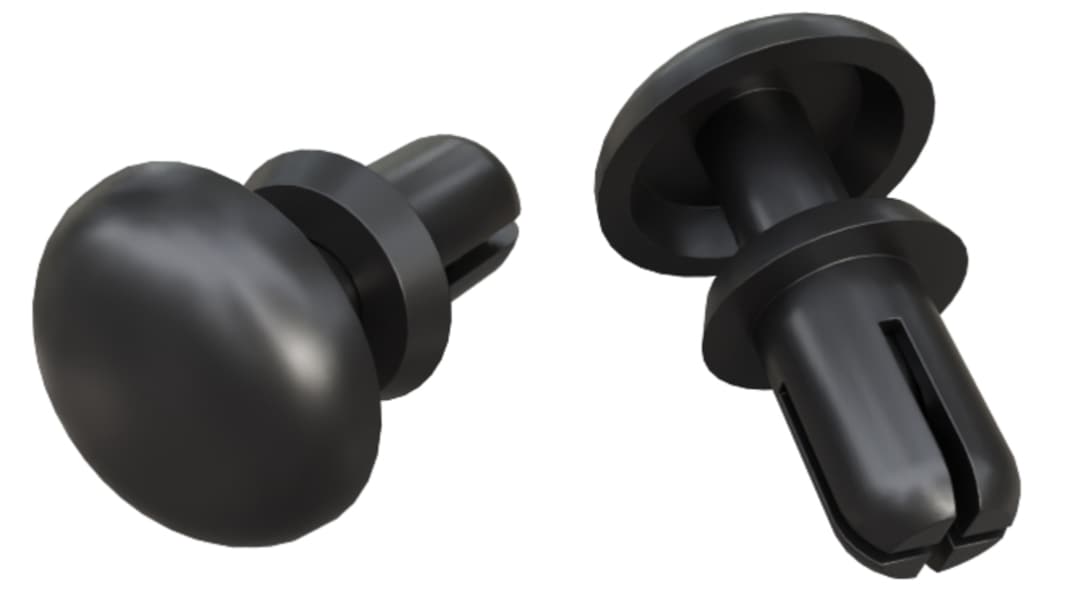RS PRO Nylon Snap Rivet, 4mm