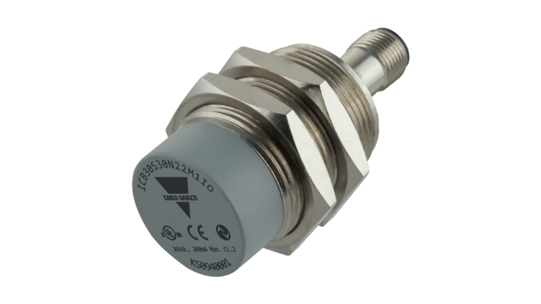 Capteur de proximité Carlo Gavazzi, M30, Détection 22 mm, IO-Link NO/NC, 10 → 36 V c.c.