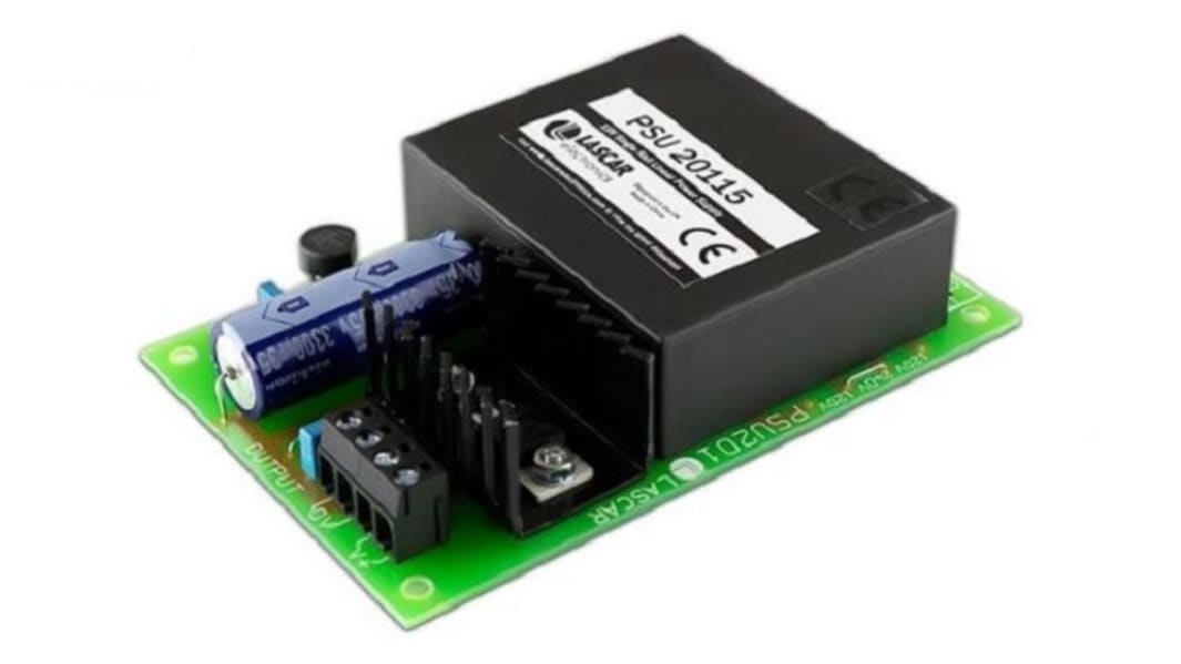 Lascar Open Frame Linear Power Supply, 250V ac Input, 14.4 → 15.6V dc Output, 300mA Output