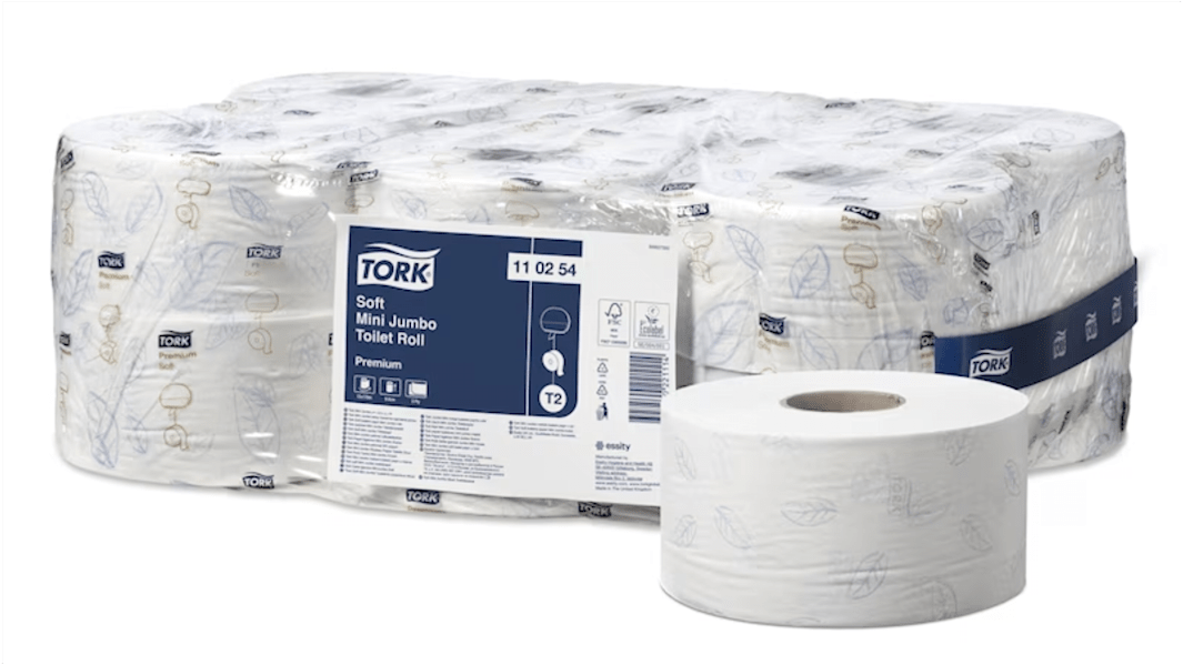 Tork 12 rolls of 850 Sheets Toilet Roll, 2 ply