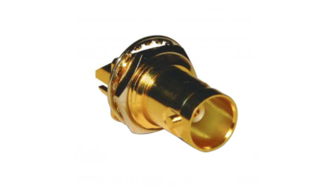 Amphenol RF BNC Series, Jack PCB Mount BNC Connector, 75Ω, Solder Termination, Straight Body