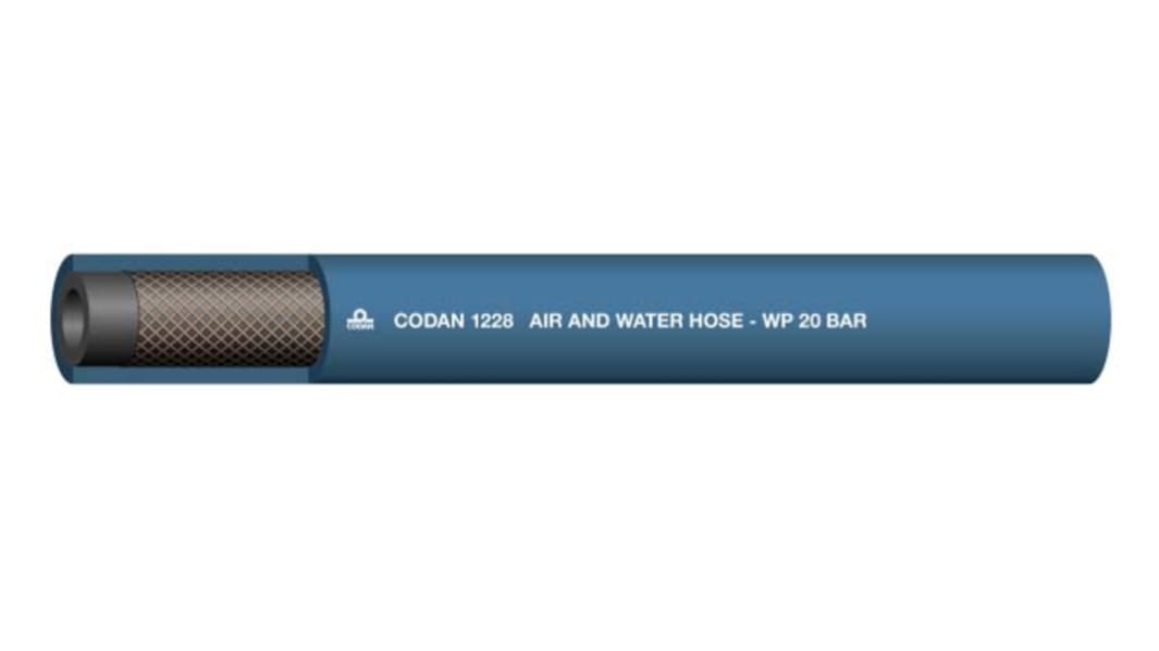RS PRO EPDM, Hose Pipe, 25mm ID, 35mm OD, Blue, 25m