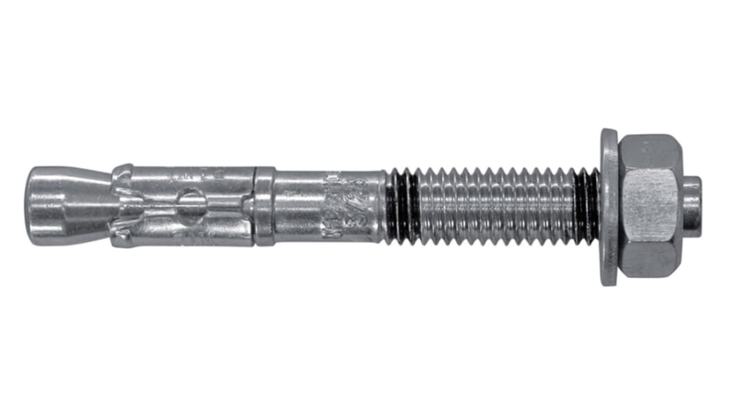 RawlPlug Durchsteckbolzen 10mm, Ø 10mm x 80mm Stärke 10mm max. Stahl