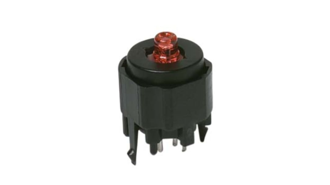 C & K Push Button Switch, Momentary, PCB, SPST, 30V dc, IP40