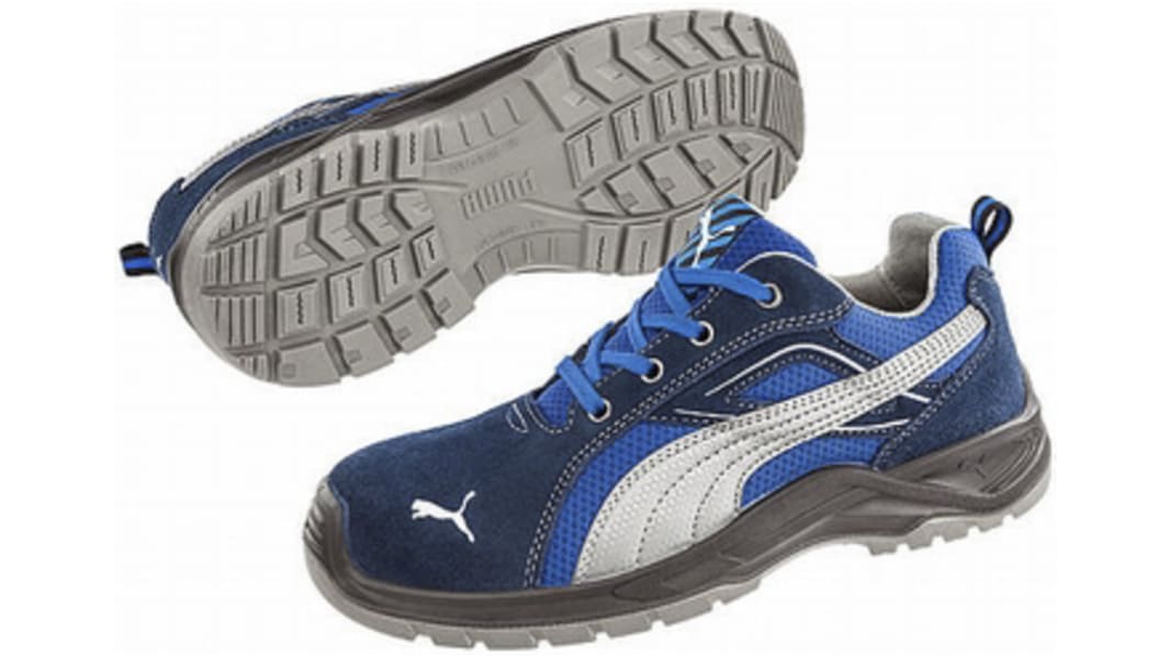 Scarpe sportive antinfortunistiche S1P Puma Safety tg. 43, col. Blu, con puntale di sicurezza