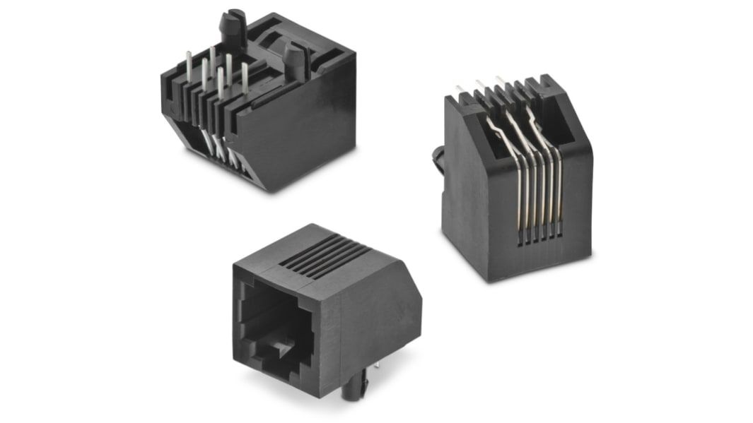 Wurth Elektronik WR-MJ Series Female RJ45 Connector, PCB Mount Horizontal 1 Port 6 -Way