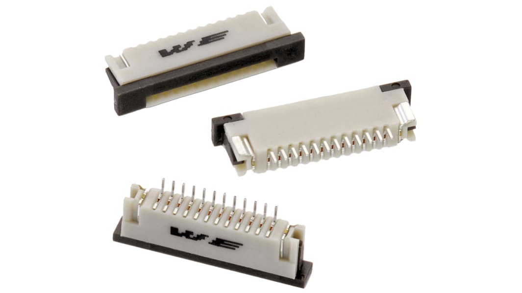 Wurth Elektronik WR-FPC ZIF, SMD FPC-Steckverbinder, Stecker, 5-polig / 1-reihig, Raster 1mm