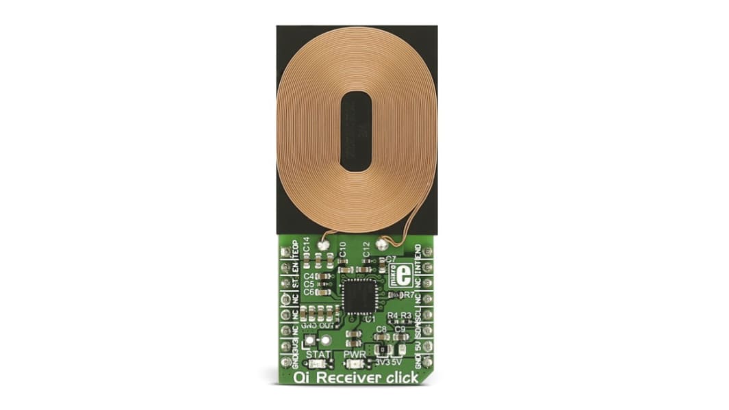 MikroElektronika Qi Receiver Click Energy Harvesting Add On Board MIKROE-2799