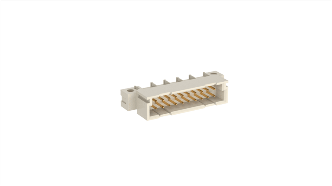 ERNI ERNIPRESS C2 DIN 41612-Steckverbinder Stecker gewinkelt, 20-polig / 2-reihig, Raster 2.54mm Lötanschluss