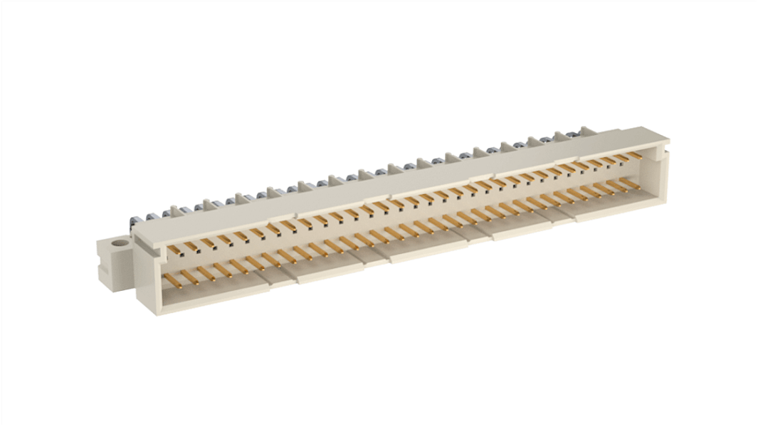 ERNI ERNIPRESS C2 DIN 41612-Steckverbinder Stecker gewinkelt, 64-polig / 3-reihig, Raster 2.54mm Lötanschluss