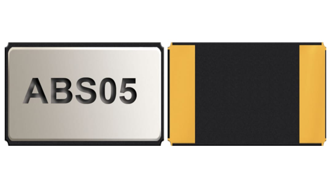 Résonateur à quartz CMS Abracon 32.768kHz Montage en surface 2 broches, 12.5pF